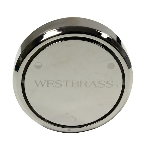 Westbrass Round Replacement, Full or Partial Closing Metal Overflow in Polished Nickel D493CHM-05 - main